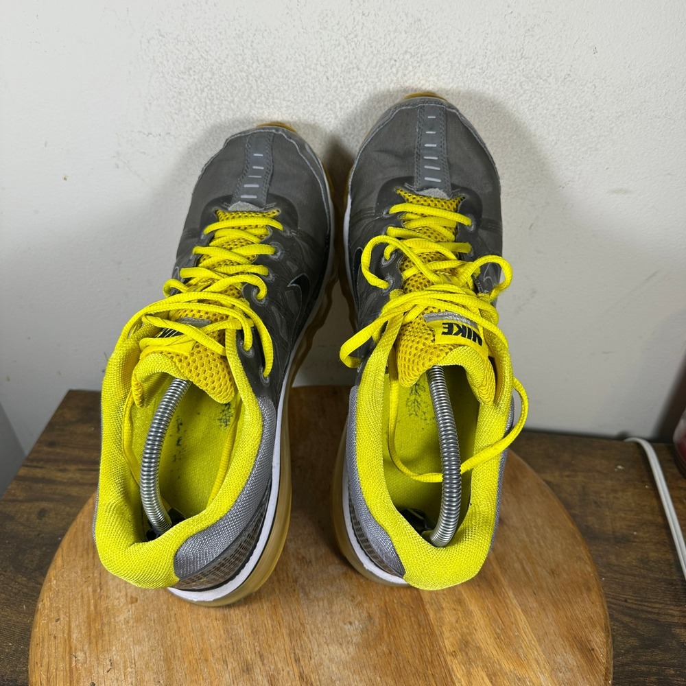 Nike Air Max+ 2009 Mens Running Shoes Grey Yellow 354744-012 Size 12 - Picture 5 of 10